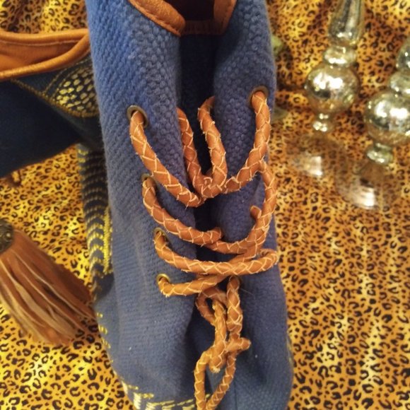 1448 Lucky Brand Large Canvas Shoulder Bag - Picture 7 of 8